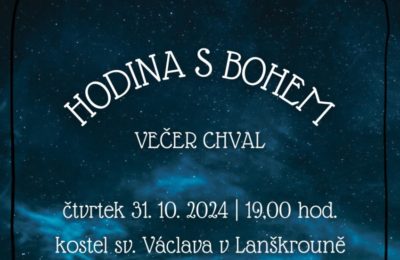 Hodina s Bohem – večer chval 31. 10. 2024 – pozvánka